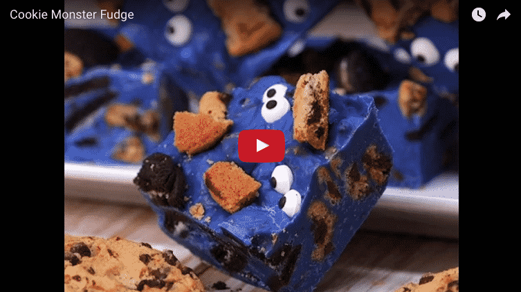 Cookie Monster Fudge Is a Fun Halloween Treat