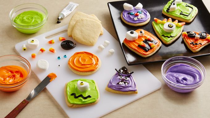 Wacky Monster Halloween Cookies