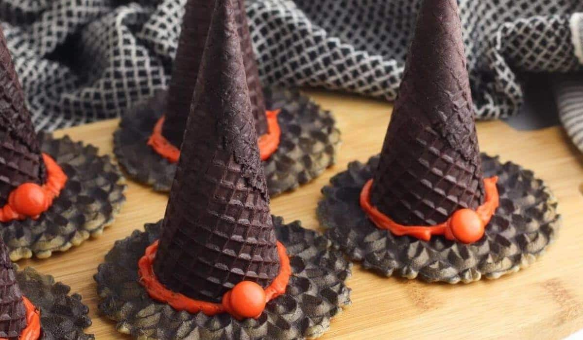Ice Cream Cones As Halloween Trees