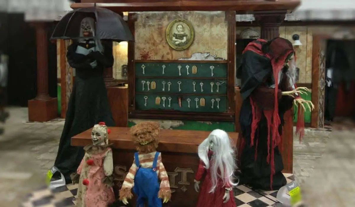 DIY Halloween costumes displayed at a store